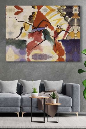 Wassily Kandinsky - Park  - 106140 -  Dekoratif Duvar Kanvas Tablo