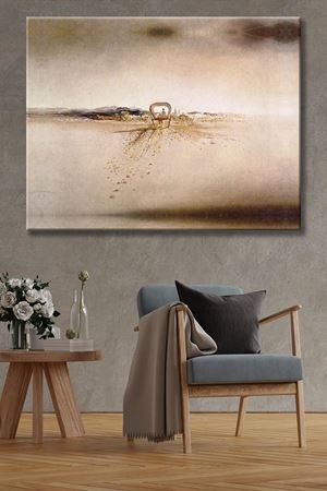 Salvador Dali - Phantom Cart  - 106122 -  Dekoratif Duvar Kanvas Tablo