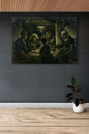 Vincent van Gogh - The Potato Eaters  - 106023 -  Dekoratif Duvar Kanvas Tablo