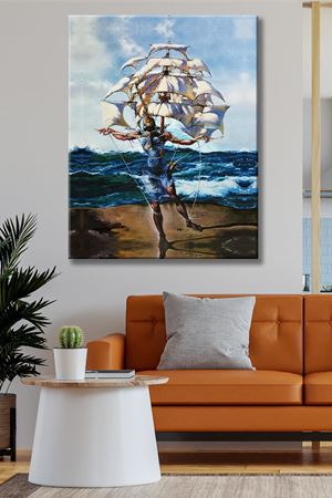 Salvador Dali - The Ship  - 106107 -  Dekoratif Duvar Kanvas Tablo