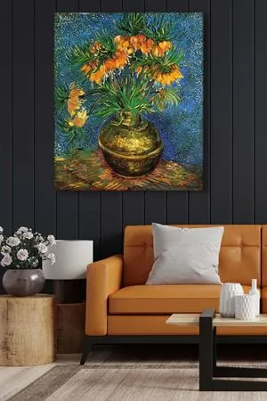 Vincent van Gogh - Still Life Vase with Fifteen Sunflowers - 106019 -  Dekoratif Duvar Kanvas Tablo