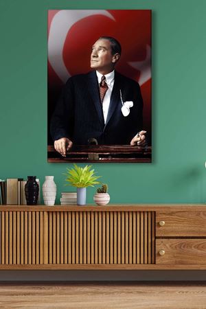 Atatürk - 305703 - Dekoratif Duvar Kanvas Tablo