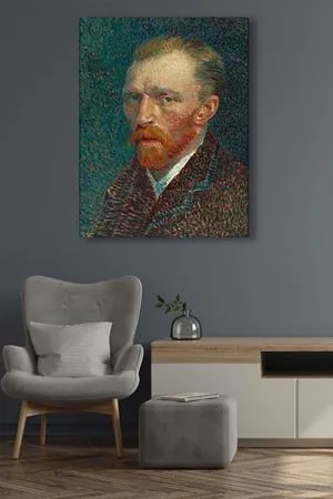 Vincent van Gogh - Self Portrait  - 106037 -  Dekoratif Duvar Kanvas Tablo
