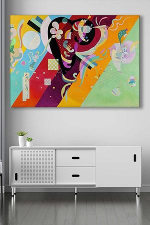 Wassily Kandinsky - Kompozisyon IX  - 106161 -  Dekoratif Duvar Kanvas Tablo