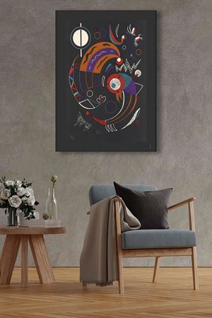 Wassily Kandinsky - Comets  - 106163 -  Dekoratif Duvar Kanvas Tablo