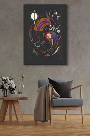 Wassily Kandinsky - Comets  - 106163 -  Dekoratif Duvar Kanvas Tablo
