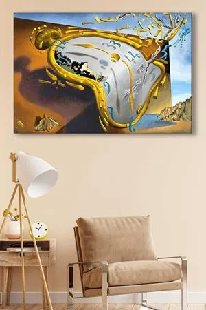 Salvador Dali - Soft Watch at the Moment of First Explosion 1954  - 106108 -  Dekoratif Duvar Kanvas Tablo