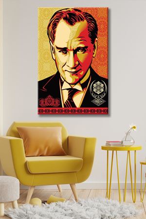 Shepard Fairey - Obey Atatürk  - 105971 -  Dekoratif Duvar Kanvas Tablo