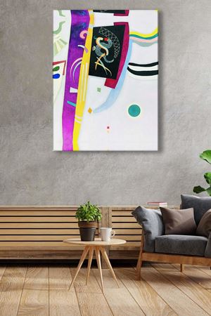 Wassily Kandinsky - Sans Titre  - 106156 -  Dekoratif Duvar Kanvas Tablo