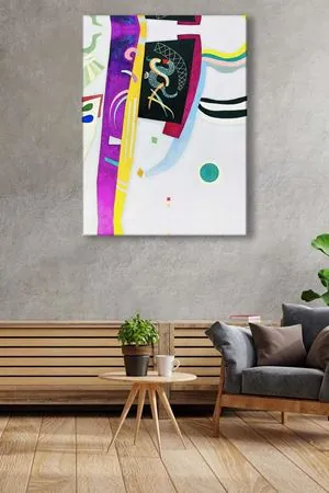 Wassily Kandinsky - Sans Titre  - 106156 -  Dekoratif Duvar Kanvas Tablo