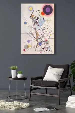 Wassily Kandinsky - Kompozisyon VIII  - 106134 -  Dekoratif Duvar Kanvas Tablo