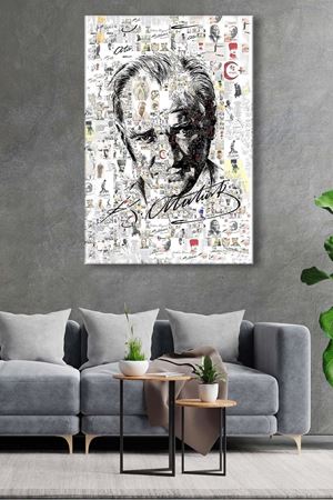 Atatürk - 305705 - Dekoratif Duvar Kanvas Tablo