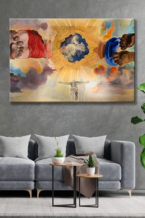 Salvador Dali - Ceiling of Dali Museum  - 106113 -  Dekoratif Duvar Kanvas Tablo