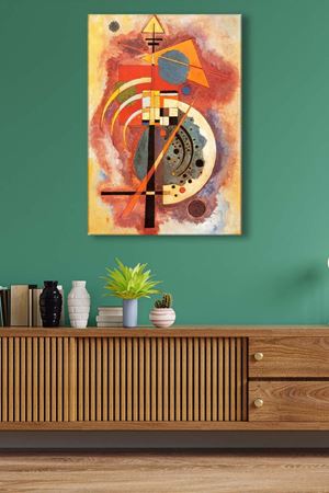 Wassily Kandinsky - Hommage a Grohmann  - 106139 -  Dekoratif Duvar Kanvas Tablo