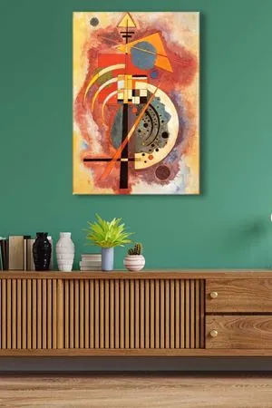 Wassily Kandinsky - Hommage a Grohmann  - 106139 -  Dekoratif Duvar Kanvas Tablo