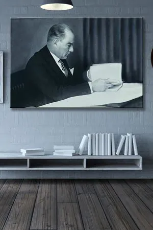 Atatürk - 305709 - Dekoratif Duvar Kanvas Tablo