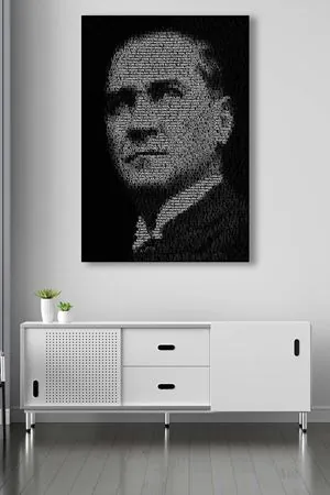 Atatürk - 305706 - Dekoratif Duvar Kanvas Tablo