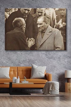 Atatürk - 305710 - Dekoratif Duvar Kanvas Tablo