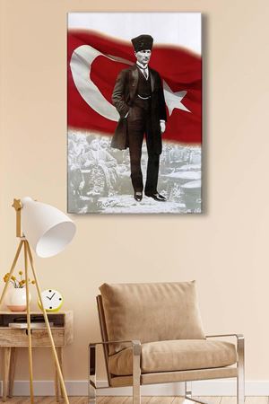Atatürk - 305708 - Dekoratif Duvar Kanvas Tablo