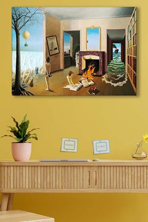 Dominique Appia - Hafızanın Boşlukları Arasında  - 105929 -  Dekoratif Duvar Kanvas Tablo