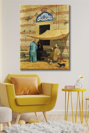 Osman Hamdi Bey - Arzuhalci  - 106168 -  Dekoratif Duvar Kanvas Tablo