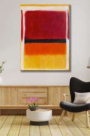 Mark Rothko - İsimsiz   - 106216 -  Dekoratif Duvar Kanvas Tablo