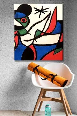 Joan Miro - Fly  - 106238 -  Dekoratif Duvar Kanvas Tablo