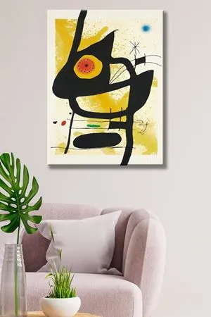 Joan Miro - La Femme des sables  - 106265 -  Dekoratif Duvar Kanvas Tablo