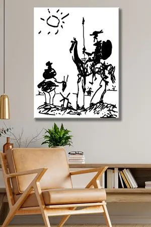Pablo Picasso - Don Quixote  - 106078 -  Dekoratif Duvar Kanvas Tablo