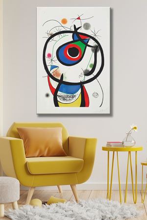 Joan Miro - Galathée  - 106240 -  Dekoratif Duvar Kanvas Tablo