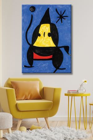 Joan Miro - Poetry and Light  - 106259 -  Dekoratif Duvar Kanvas Tablo