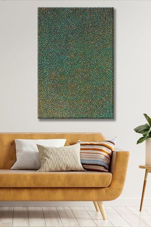 Jan Riske - Skimmed Blue 1984  - 106208 -  Dekoratif Duvar Kanvas Tablo