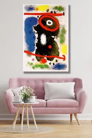 Joan Miro - Head  - 106254 -  Dekoratif Duvar Kanvas Tablo