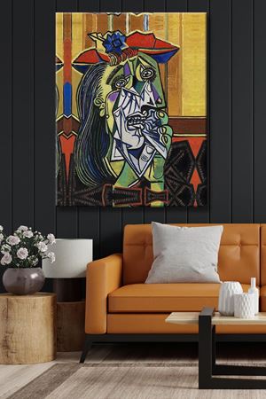 Pablo Picasso - The Weeping Woman - Ağlayan Kadın  - 106092 -  Dekoratif Duvar Kanvas Tablo