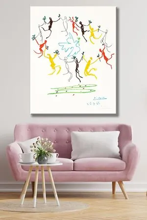 Pablo Picasso - The Dance of Youth  - 106073 -  Dekoratif Duvar Kanvas Tablo