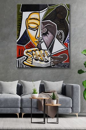 Pablo Picasso Tete dune Femme Lisant  - 105921 -  Dekoratif Duvar Kanvas Tablo