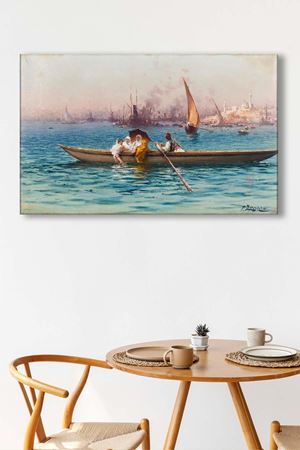 Zonaro Fausto - Amusement on the Caique  - 106455 -  Dekoratif Duvar Kanvas Tablo