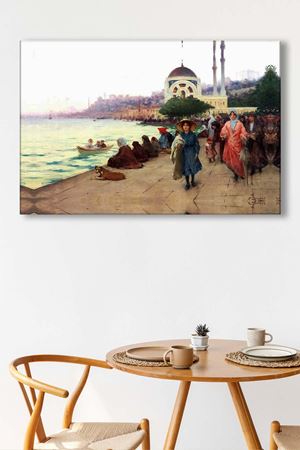 Zonaro Fausto - Dolmabahçe'de Gezinti  - 105959 -  Dekoratif Duvar Kanvas Tablo
