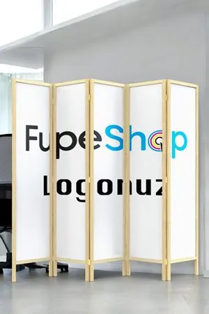 Kurumsal Logo Baskılı Paravan | Firmaya Özel Ahşap Paravan