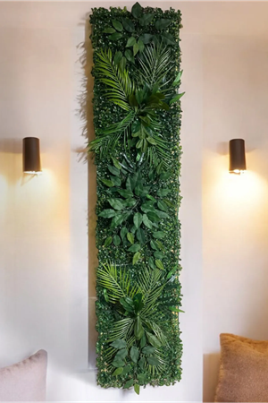 Eda Doğal Ahşap Panel Yapay Çiçek Bitki Duvar Kaplama Dikey Bahçe