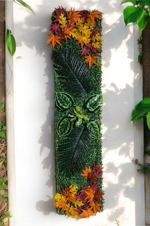 Fulya Doğal Ahşap Panel Yapay Çiçek Bitki Duvar Kaplama