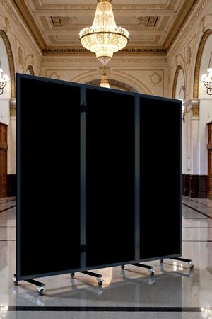 Düğün & Etkinlik Siyah Paravan Kiralama | 3 Kanat Kiralık Panel