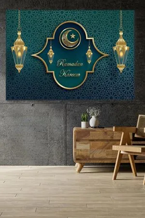 Ramazan Kerim 8 Dini Art Kanvas Tablo 2221755