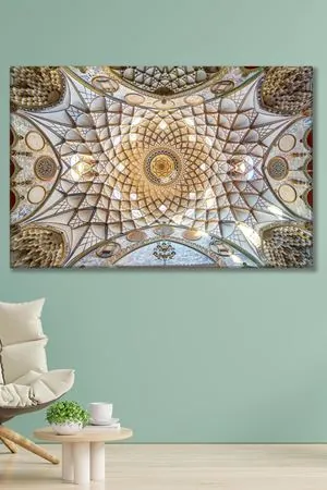 Camii Tavan Dini Art Kanvas Tablo 2221641
