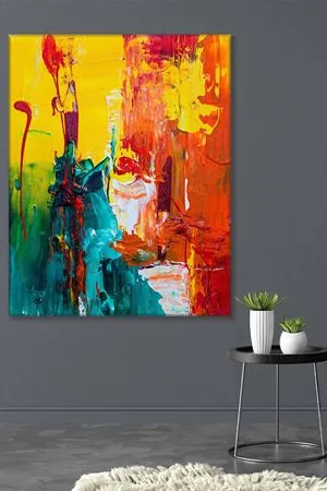 Sanatsal Guaj Boya Duvar Kanvas Tablo 3322185