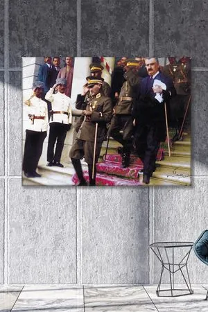 Atatürk Dönemi Polis Teşkilâtı Kanvas Duvar Tablo 221505