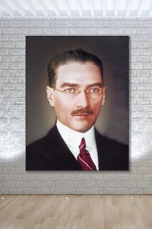 TBMM Başkanı Gazi Mustafa Kemal Kanvas Duvar Tablo 221481
