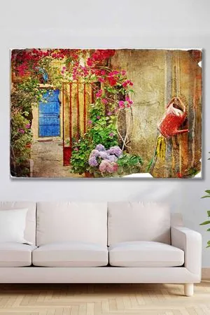Evi Saran Güzel Doğa Çiçekleri Art Kanvas Tablo 2221839