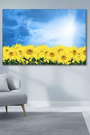 Sarı Günebakanlar Art Kanvas Tablo 2221944