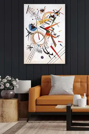 Wassily Kandinsky - All Around  - 106133 -  Dekoratif Duvar Kanvas Tablo